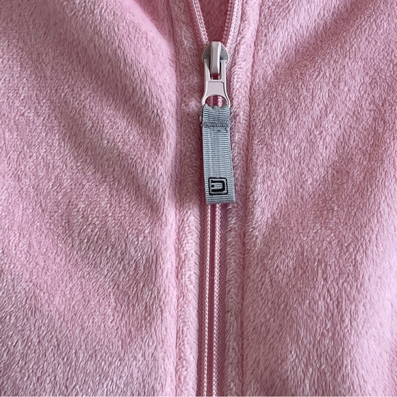 Vintage Denali light pink soft fuzzy zip up hoodie sweater/jacket/top - Picture 5 of 12